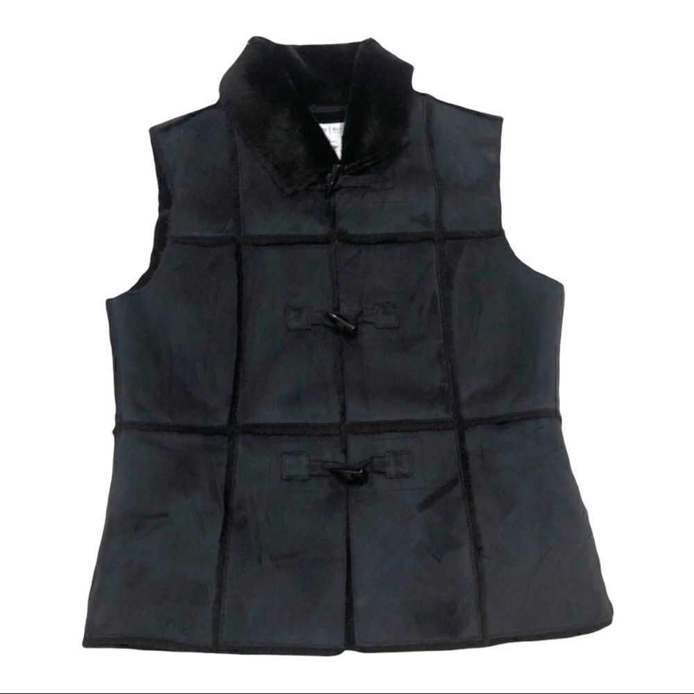 - White House Black Market faux shearling vest